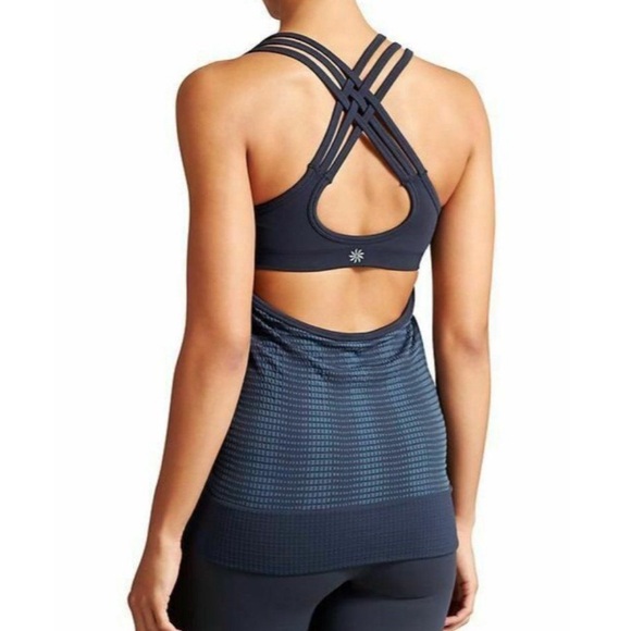 BNWT Athleta Mind Over Matter Pixel Tank XL Hot Pink Brand New W Tags Activewear - Picture 4 of 5